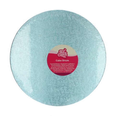 Tortenplatte rund hellblau 30 cm