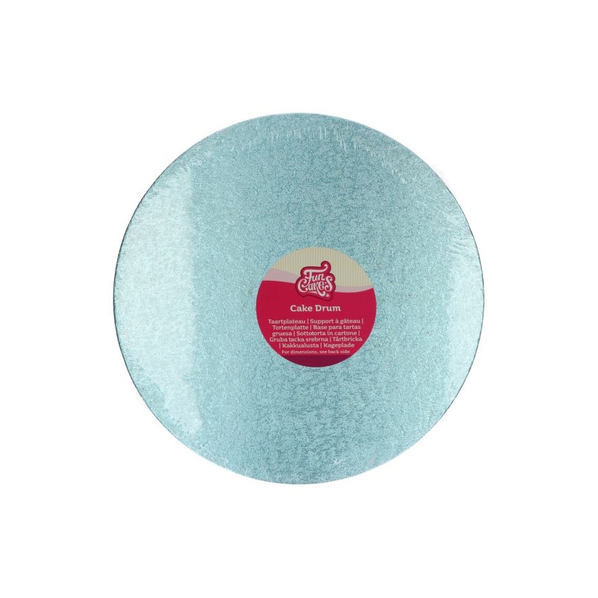Tortenplatte rund hellblau 30 cm