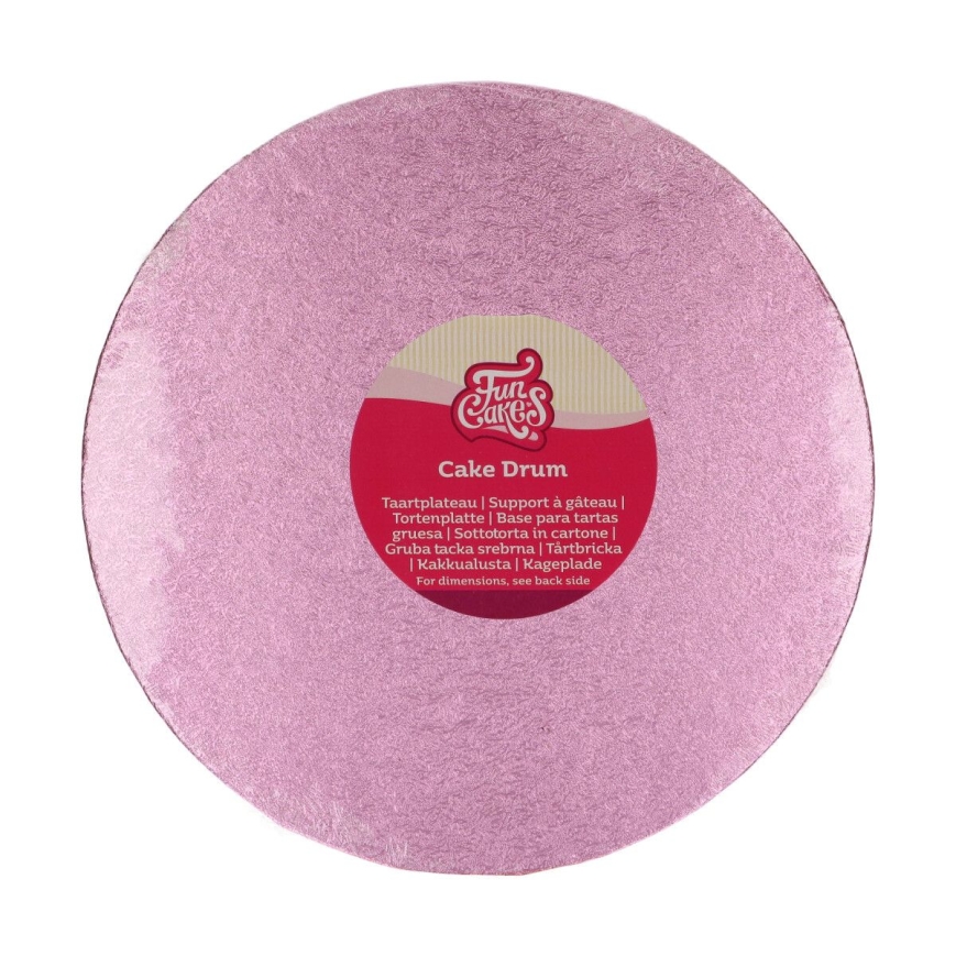 Tortenplatte rund pink 25cm
