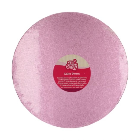 Tortenplatte rund rosa 30 cm