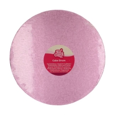 Tortenplatte rund rosa 30 cm