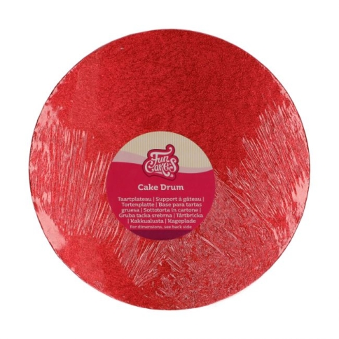 Tortenplatte rund rot 25cm