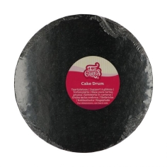 Tortenplatte rund schwarz 25 cm
