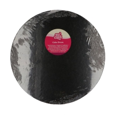 Tortenplatte rund schwarz 35 cm