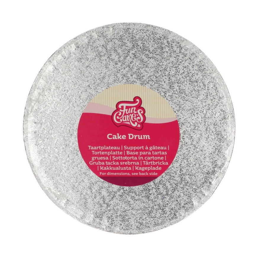 Tortenplatte rund silber 20 cm