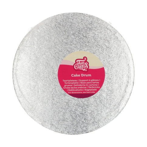 Tortenplatte rund silber 25 cm