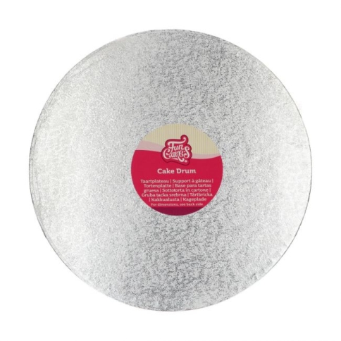 Tortenplatte rund silber 30cm