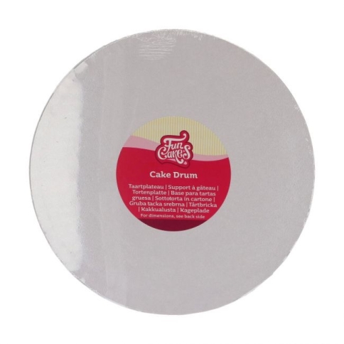 Tortenplatte rund weiss 25 cm