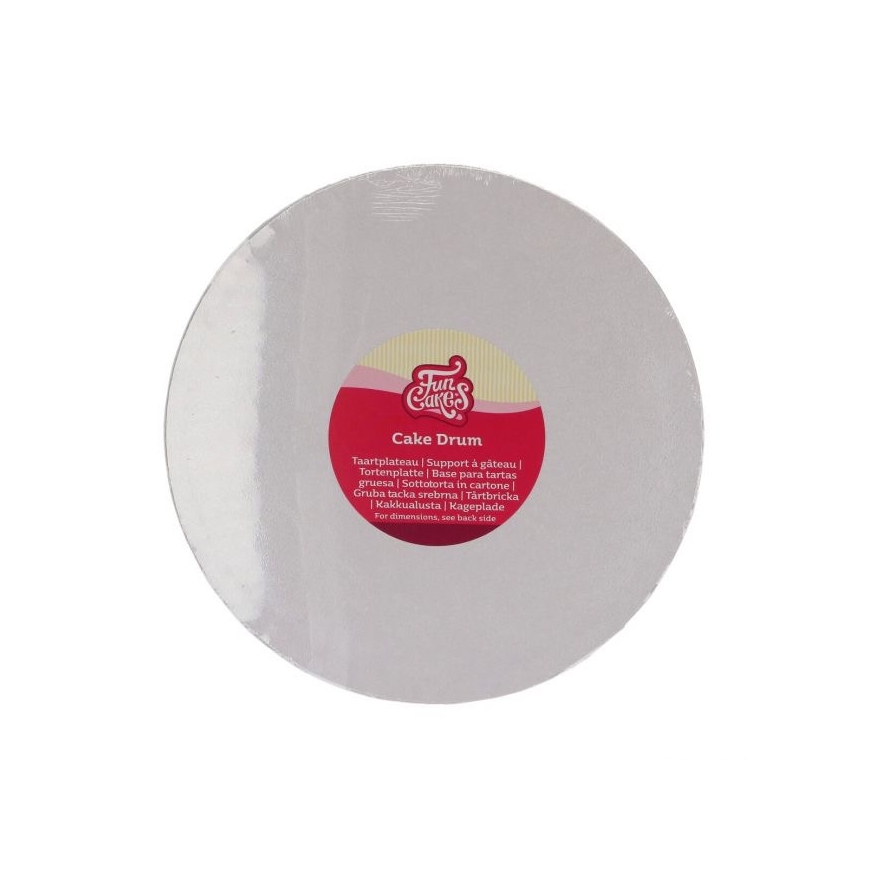 Tortenplatte rund weiss 25 cm