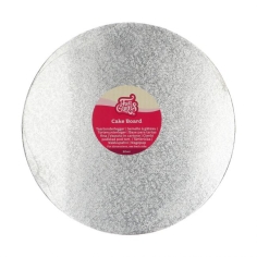 Tortenscheibe rund silber 30 cm
