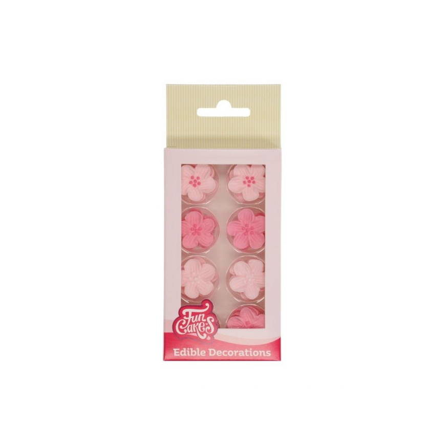 Zuckerdeko - Blümchen pink