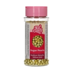 Zuckerperlen - medium, gold