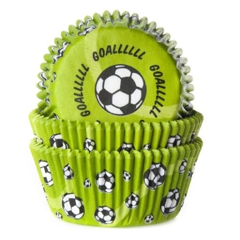 Cupcakeförmchen Fussball