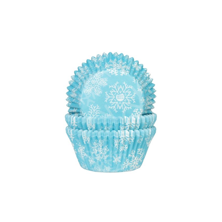 Cupcakeförmchen Schneeflocken