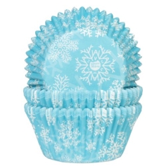 Cupcakeförmchen Schneeflocken