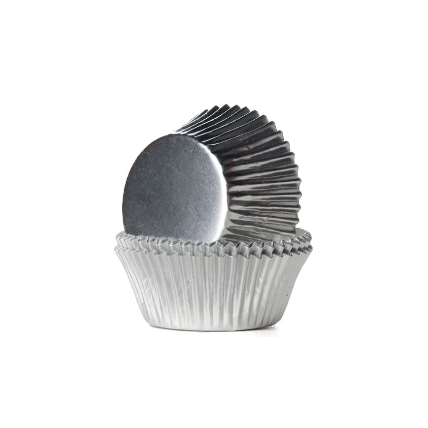 Cupcakeförmchen silber (Folie)