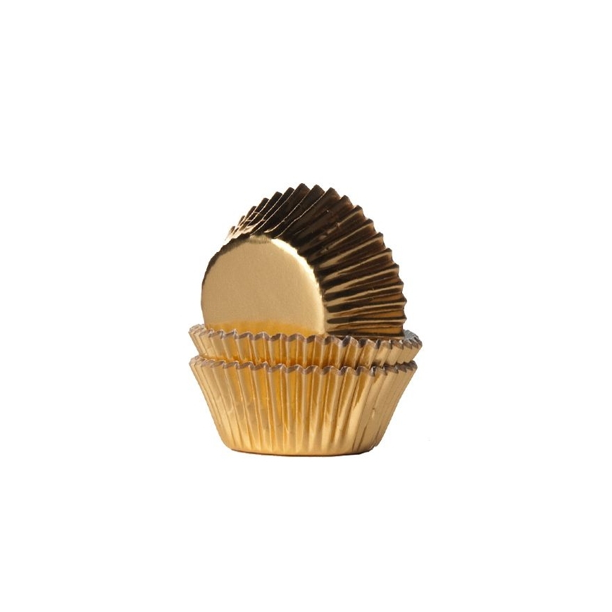 Mini Cupcakeförmchen gold