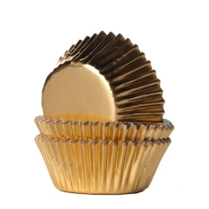 Mini Cupcakeförmchen gold