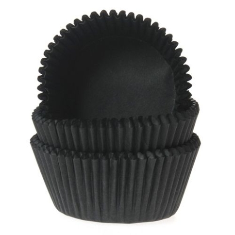 Mini Cupcakeförmchen schwarz