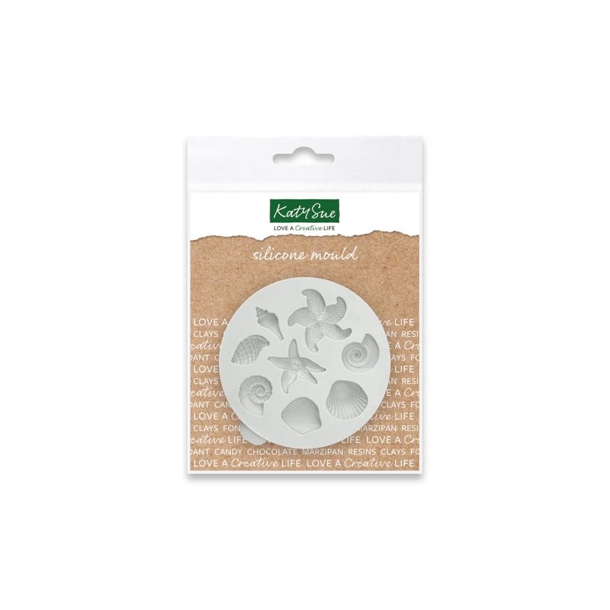 Silikonform Muscheln und Seesterne