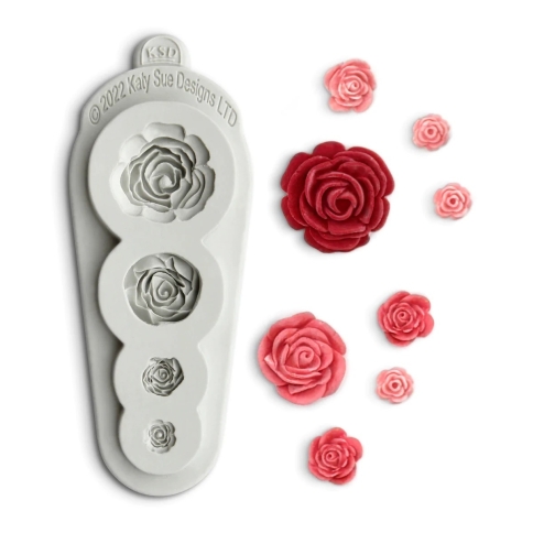 Silikonform Rosenblüten