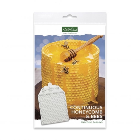 Silikonform Waben und Bienen