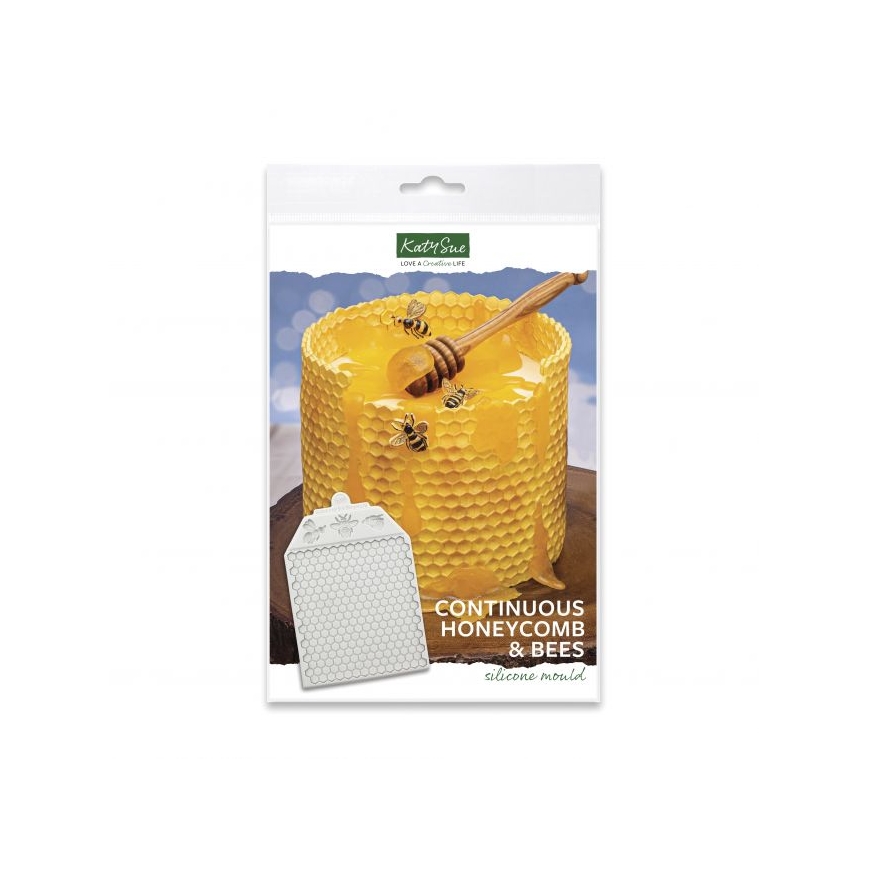 Silikonform Waben und Bienen