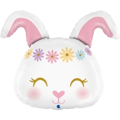 Folienballon Hippie Bunny