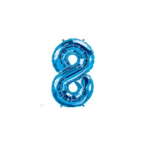 Folienballon Nummer 8