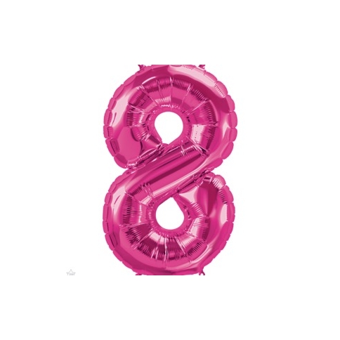 Folienballon Nummer 8