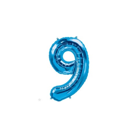 Folienballon Nummer 9