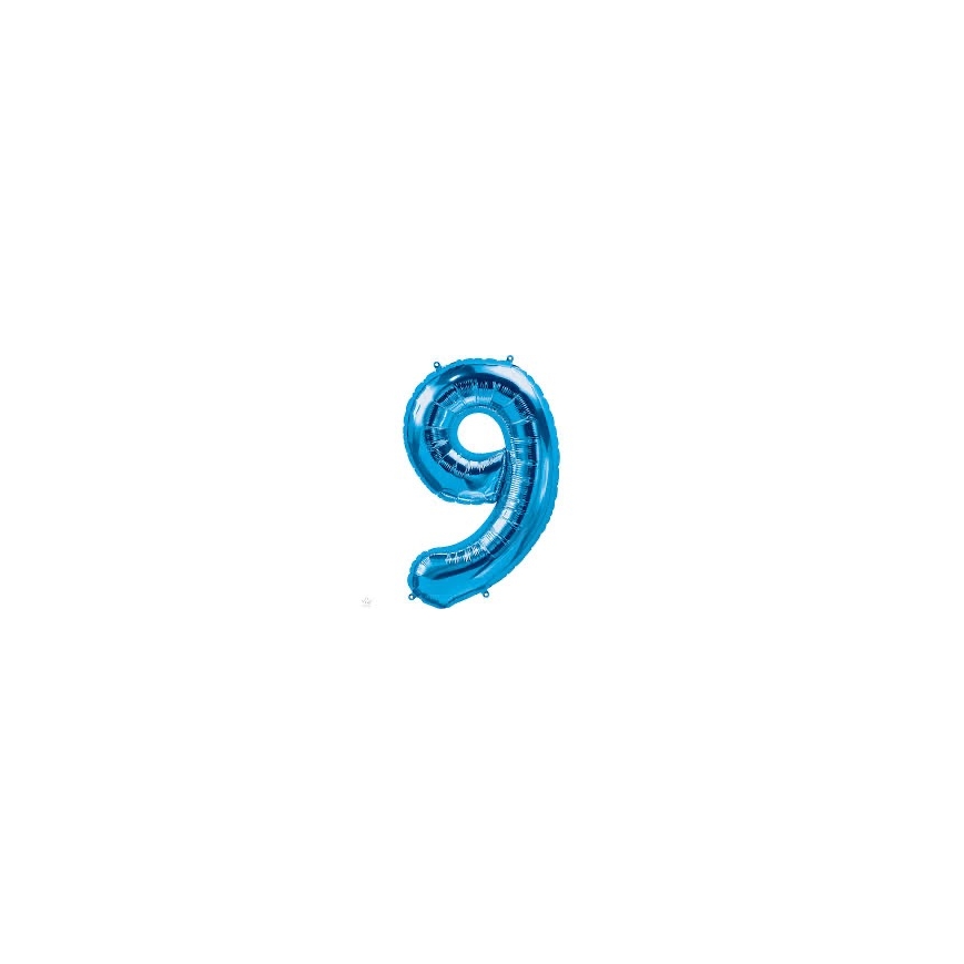 Folienballon Nummer 9