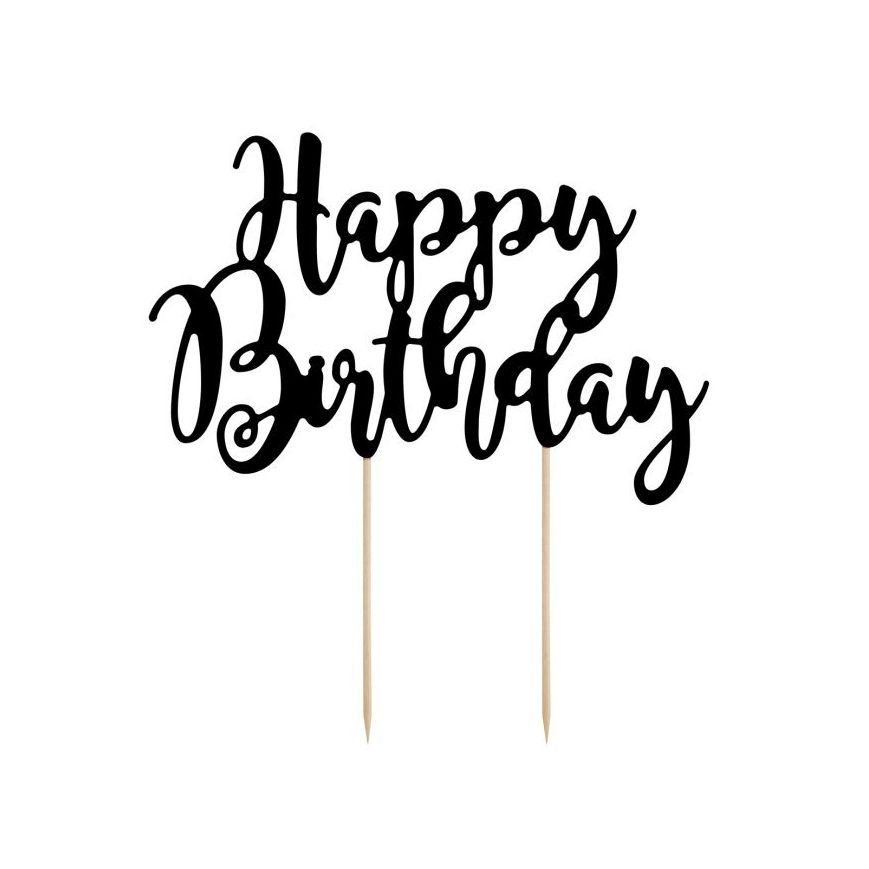 Cake Topper - Happy Birthday