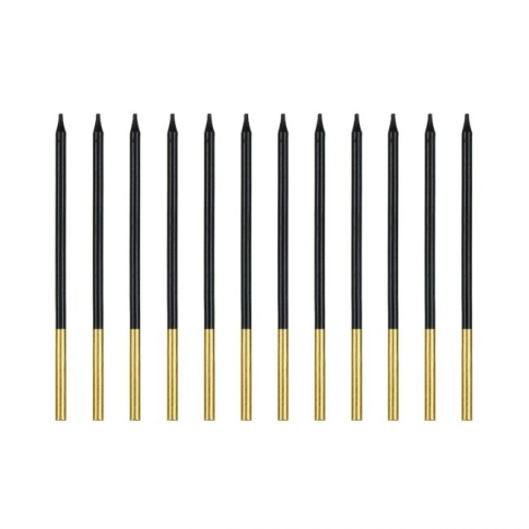 Kerzen schwarz-gold