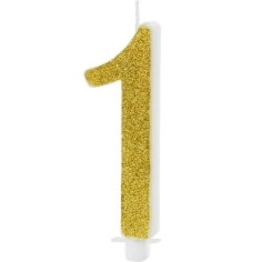 Zahlenkerze gold - 1