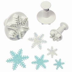 Schneeflocken Ausstecher 3er Set