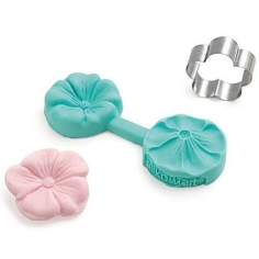 Sugarflex Kirschblüten Ausstecher mit Silikonprägestempel