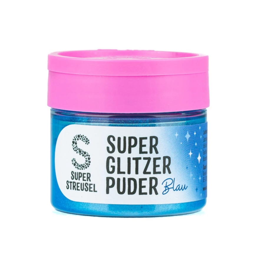 Super Glitzer Puder Blau