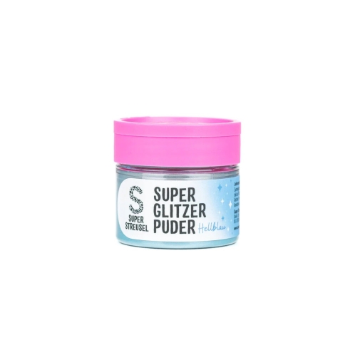 Super Glitzer Puder Hellblau