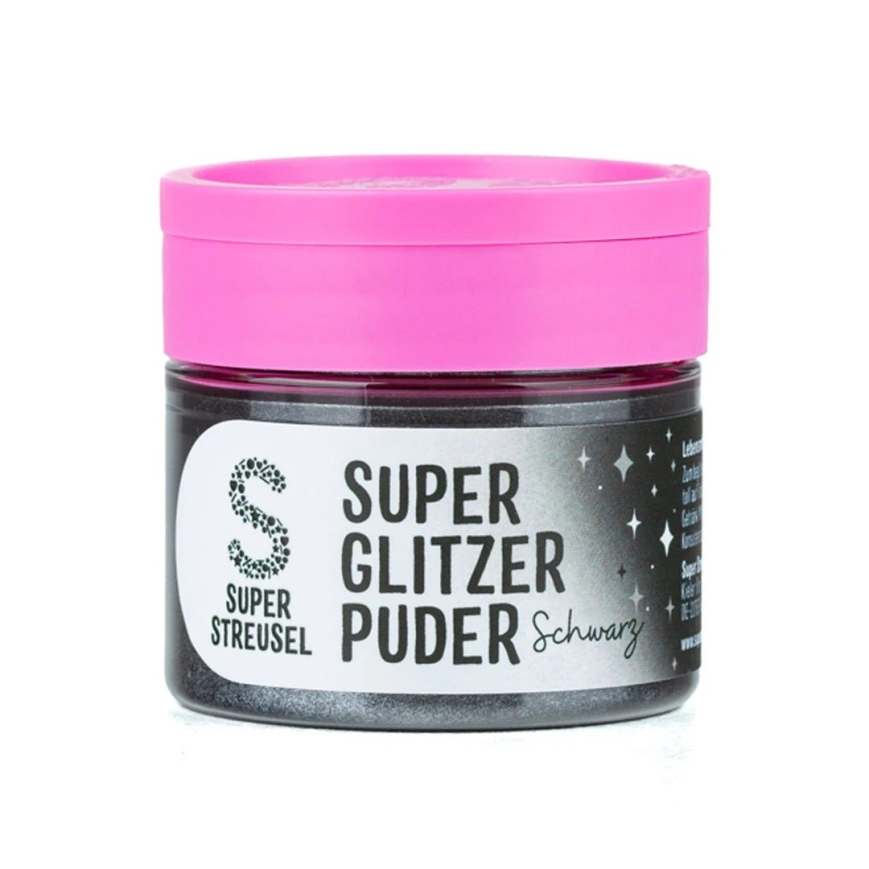 Super Glitzer Puder Schwarz