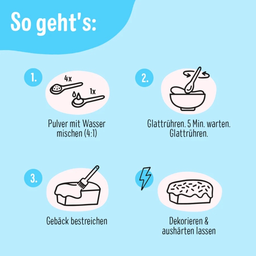 Super Streusel SuperGlasur blau