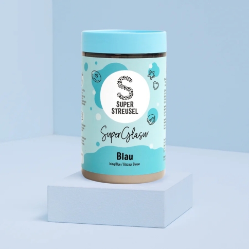 Super Streusel SuperGlasur blau