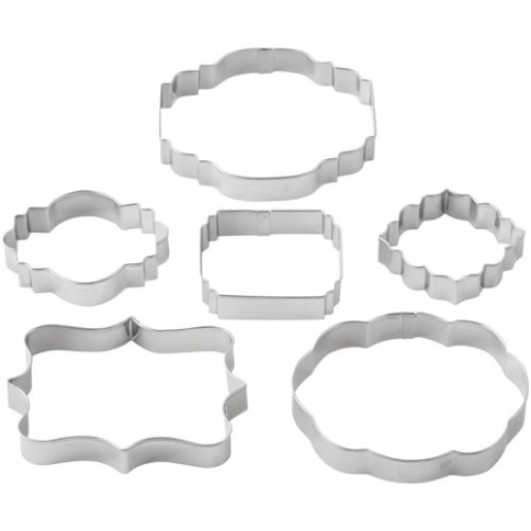 Ausstecher Schilder/ Etiketten 6er Set