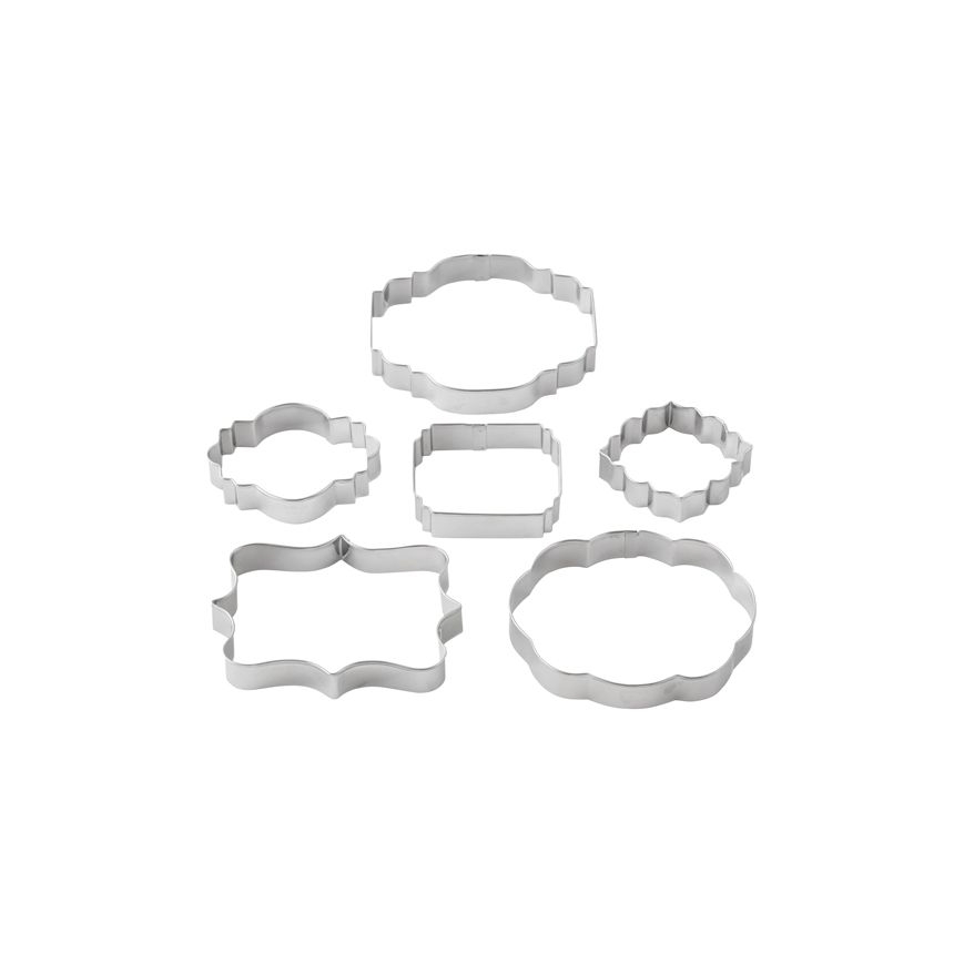 Ausstecher Schilder/ Etiketten 6er Set