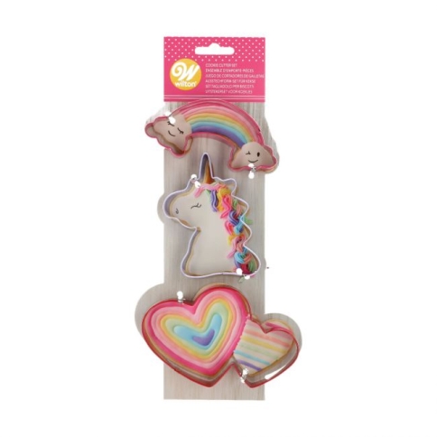 Magisches Einhorn Ausstecher 3er Set